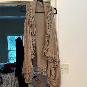 Chic Beige Women's Sweater Vest